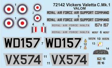 Valom VAL72142 1:72 Vickers Valetta C Mk.1 includes etched parts