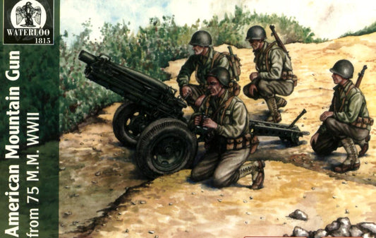 Waterloo 1815 WLAP038 1:72 American 75mm WWII Mountain Gun