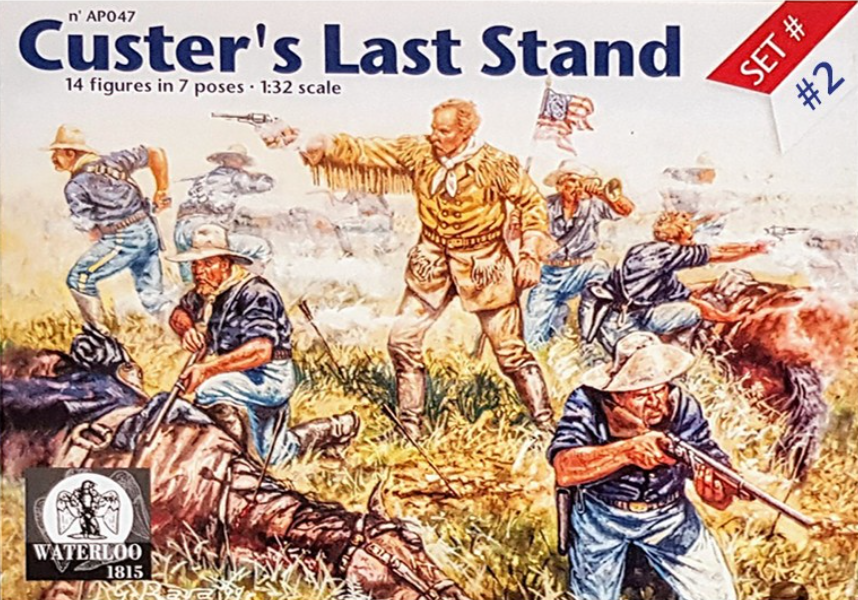 Waterloo 1815 WLAP048 1:32 CUSTER set 14 figures and 7 poses