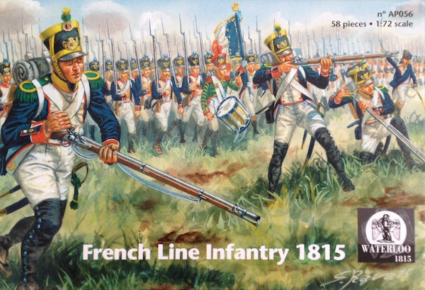 Waterloo 1815 WLAP056 1:72 French Line Infantry 1815 x 58 pieces