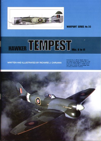 Warpaint Series WPS55 Hawker Tempest Mk.II thru to Mk.VI