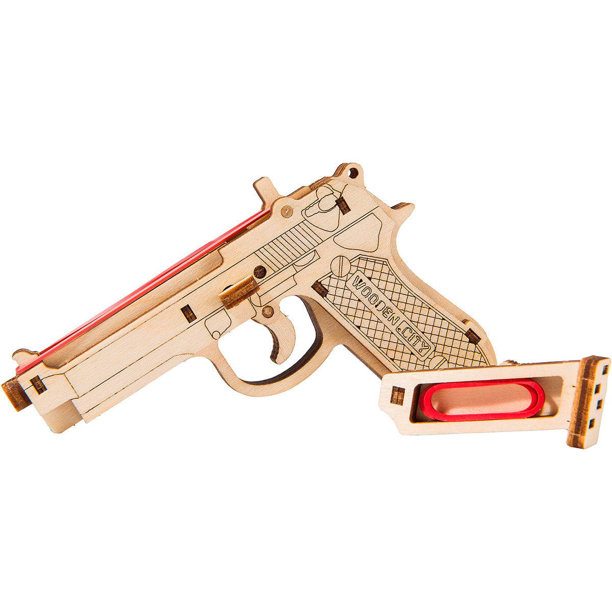 Wooden City WR347 The Legend BRT-9 Pistol 3D Wooden Model Kit
