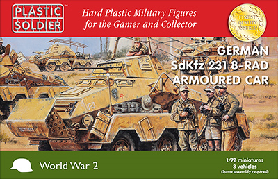 Plastic Soldier Company WW2V20025 1:72 German Sd.Kfz.231 8 Rad Armoured Car