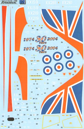 Xtradecal X32036 BAe Hawk T.1A 30th Anniversary 1974-2004 1:32