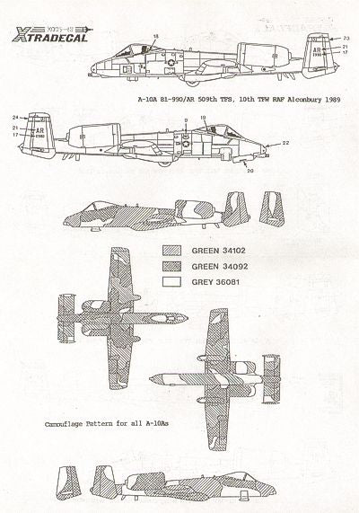 Xtradecal X48006 1:48 USAFE Pt 2.