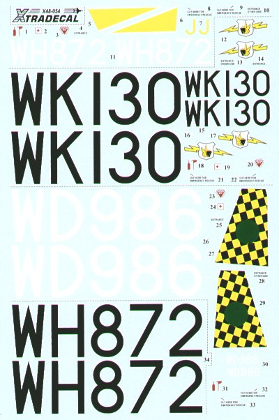 Xtradecal X48054 1:48 BAC/EE Canberra B.2 Part 2.