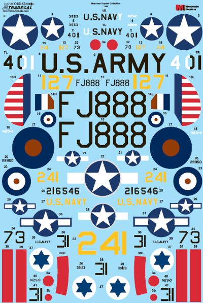 Xtradecal X48168 1:48 Boeing Stearman Kaydet