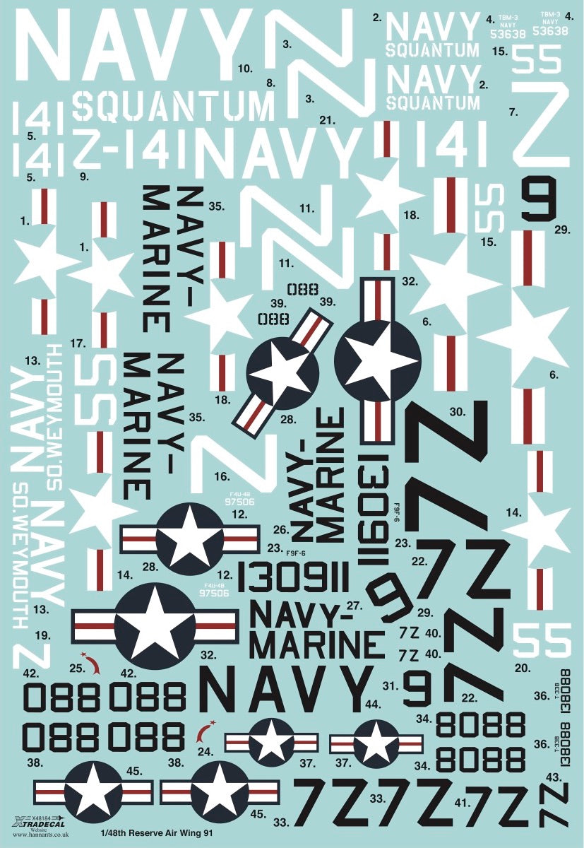 Xtradecal X48184 1:48 U.S