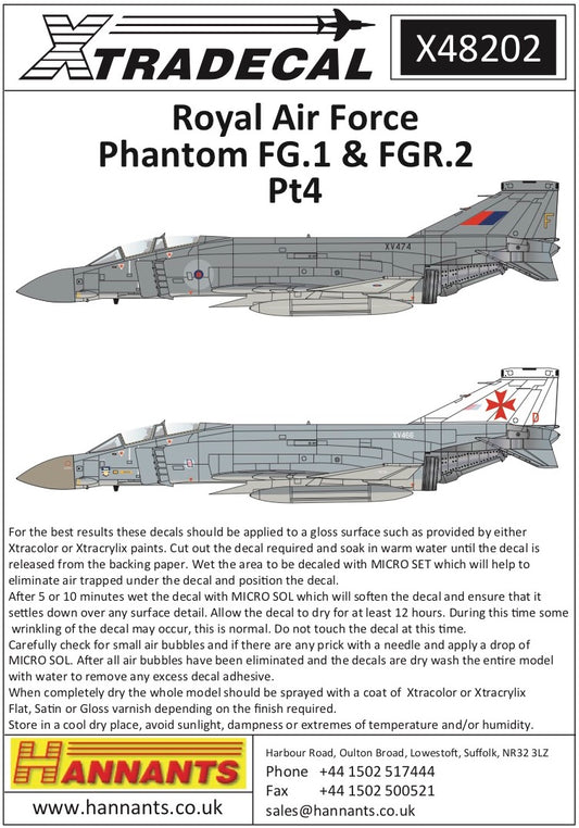 Xtradecal X48202 1:48 McDonnell-Douglas Phantom FG.1/FGR.2