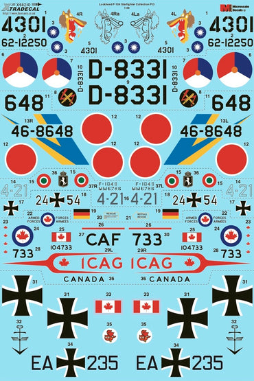 Xtradecal X48210 1:48 Lockheed F-104G Starfighter Part 3