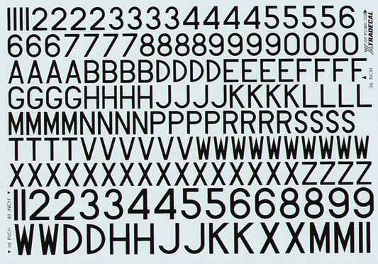 Xtradecal X72065 1:72 RAF Post War Serial Letters and Numbers,