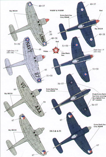 Xtradecal X72074 1:72 Hawker Sea Fury FB.11