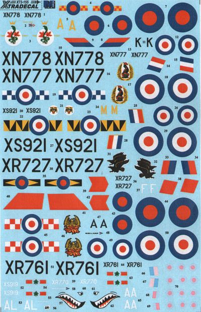 Xtradecal X72155 1:72 BAC/EE Lightning