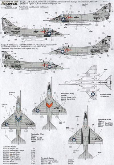 Xtradecal X72180 1:72 Douglas A-4B Skyhawk Part 2