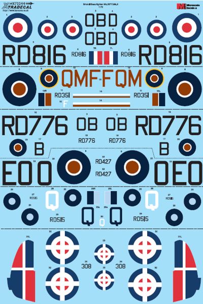 Xtradecal X72244 1:72 Bristol Beaufighter Mk.VI/TF.Mk.X Thimble Nose