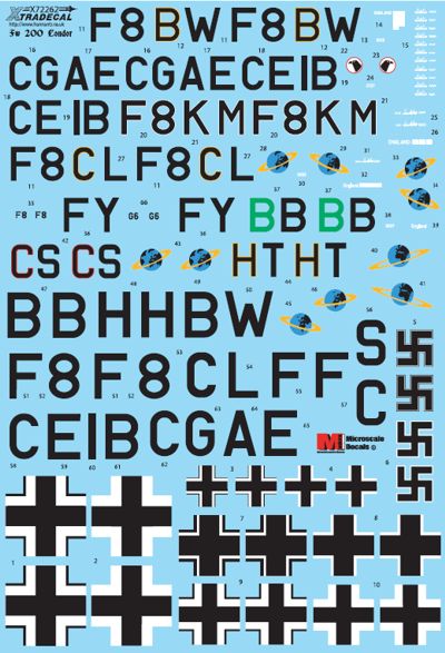 Xtradecal X72262 1:72 Focke-Wulf Fw-200 Condor