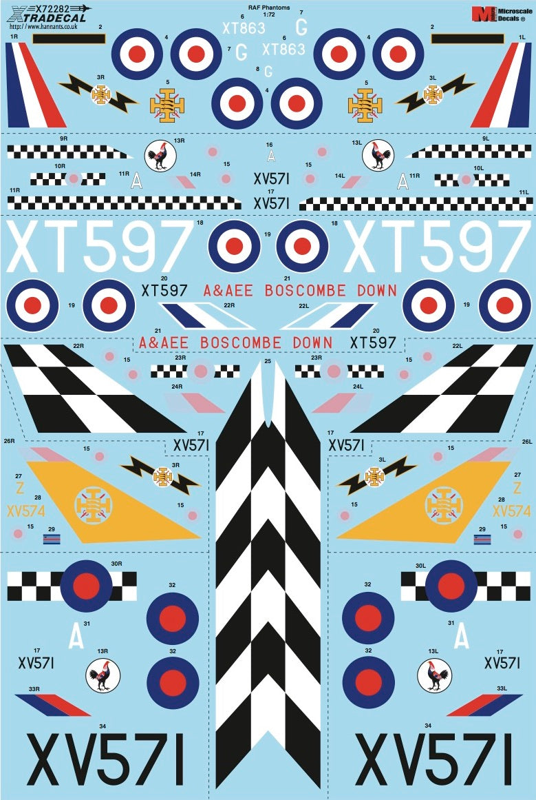 Xtradecal X72282 1:72 McDonnell-Douglas Phantom FG.1 in RAF service