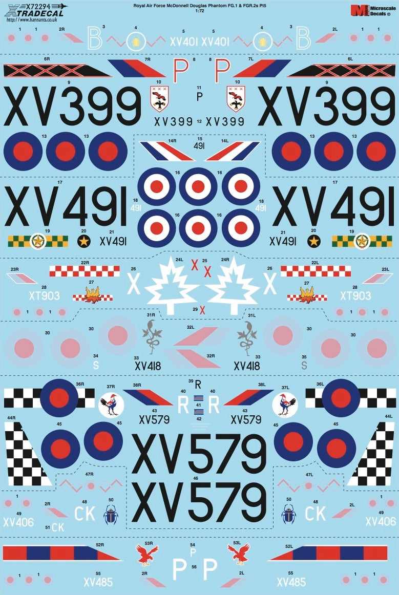 Xtradecal X72294 1:72 McDonnell-Douglas FG.1/FGR.2 Phantom Pt 5