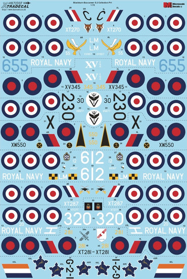 Xtradecal X72307 1:72 Blackburn Buccaneer S.2 Collection Part.1