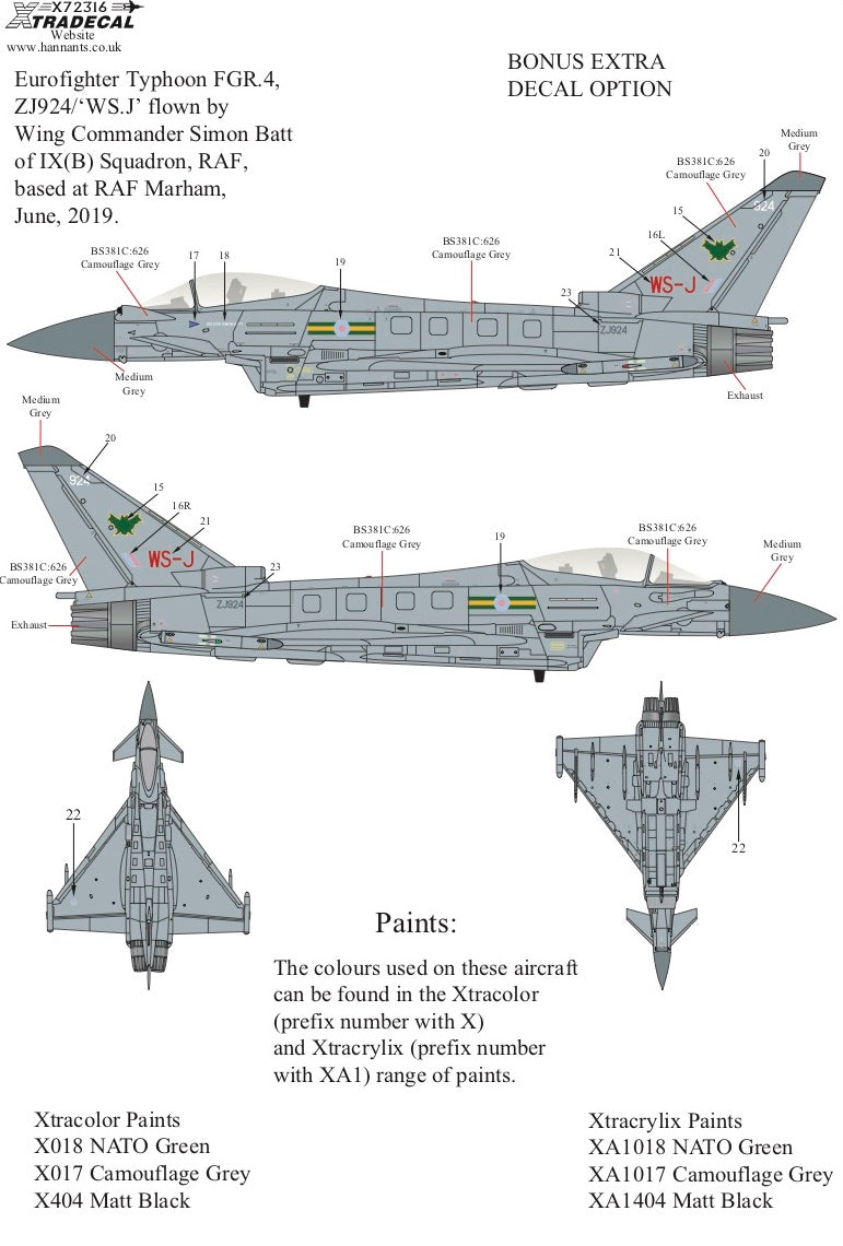 Xtradecal X72316 RAF Lockheed C-130J Hercules C.5 Special Pt 1 1:72