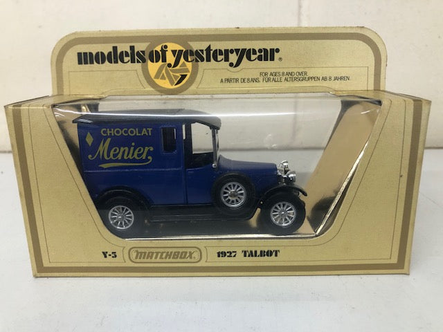 Matchbox Y-5B 1927 Talbot Chocolate Menier van