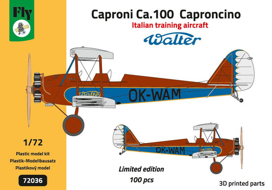 FLY YLF72036 1:72 Caproni Ca.100 Caproncino Italian Training aircraft OK-WAM