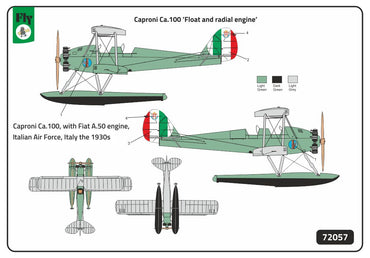 FLY YLF72057 Caproni Ca.100 Floats and Radial Engine 1:72