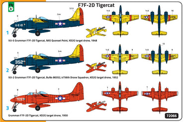 FLY YLF72066 1:72 Grumman F7F-2D Tigercat drone control