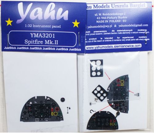 Yahu Models YMA3201 Supermarine Spitfire Mk.IIa Instrument Panel 1:32