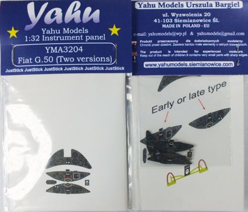 Yahu Models YMA3204 1:32 Fiat G.50bis Photoetched instrument panels
