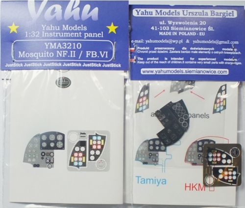 Yahu Models YMA3210 1:32 de Havilland Mosquito Mk.VI PE Instr.