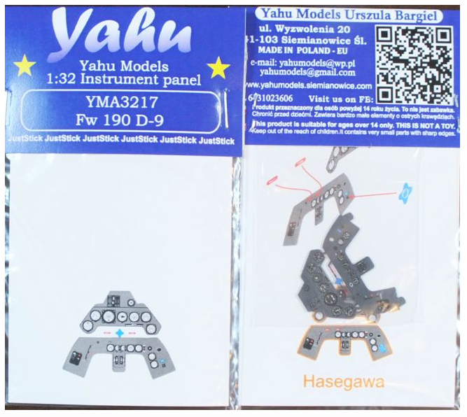 Yahu Models YMA3217 Focke-Wulf Fw-190D-9 Instrument Panel 1:32
