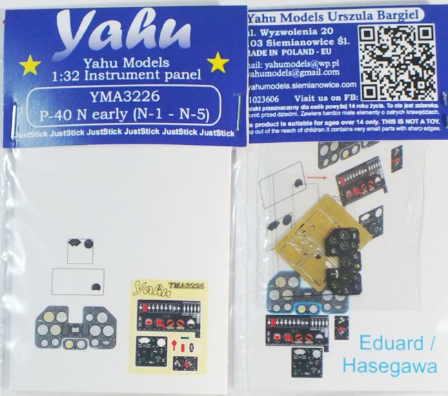 Yahu Models YMA3226 1:32 Curtiss P-40N Warhawk early