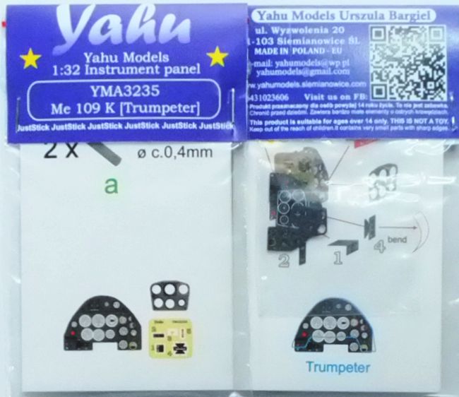 Yahu Models YMA3235 1:32 Messerschmitt Bf-109K-4