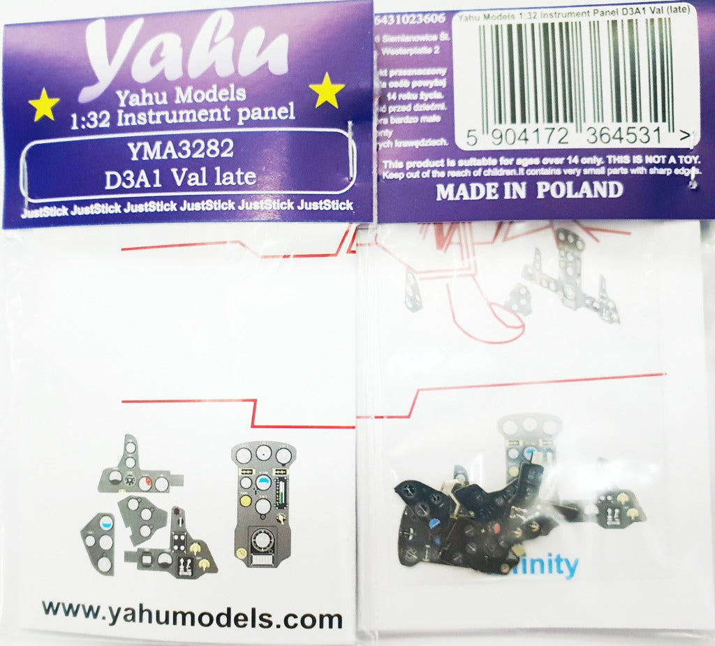 Yahu Models YMA3282 1:32 Aichi D3A1 Val instrument panel