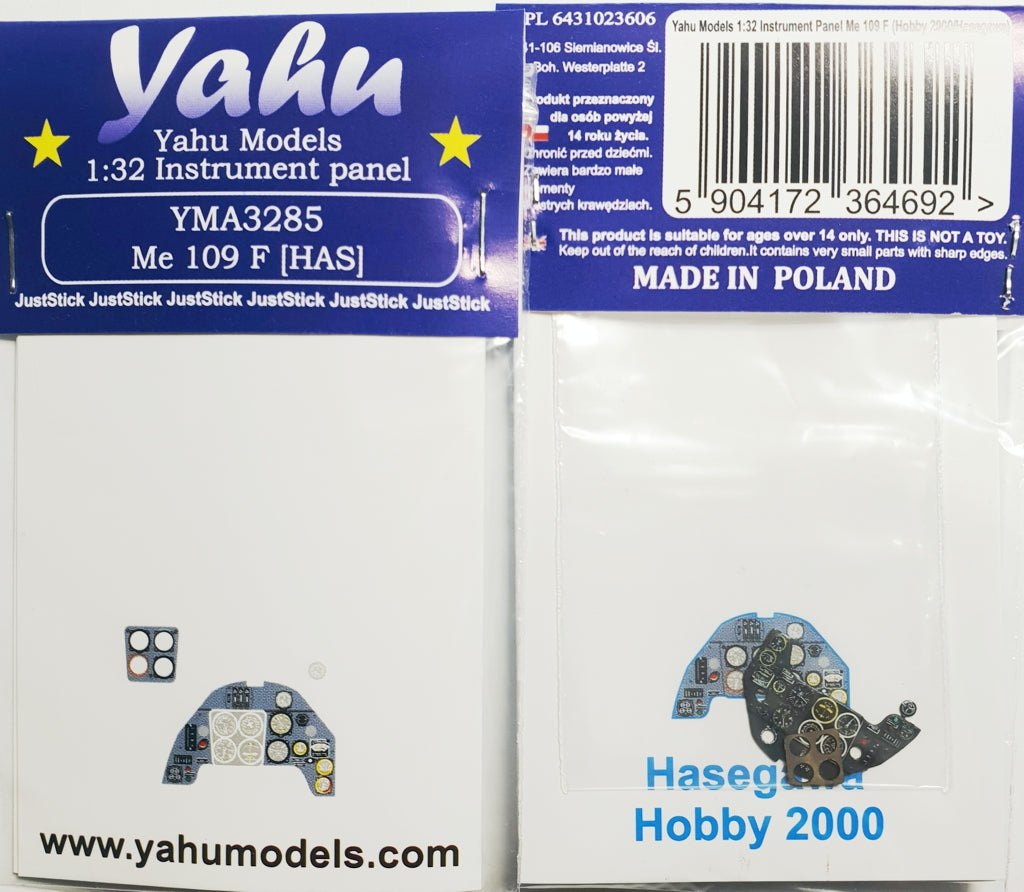 Yahu Models YMA3285 1:32 Messerschmitt Bf-109F-2/Bf-109F-4 instrument panel