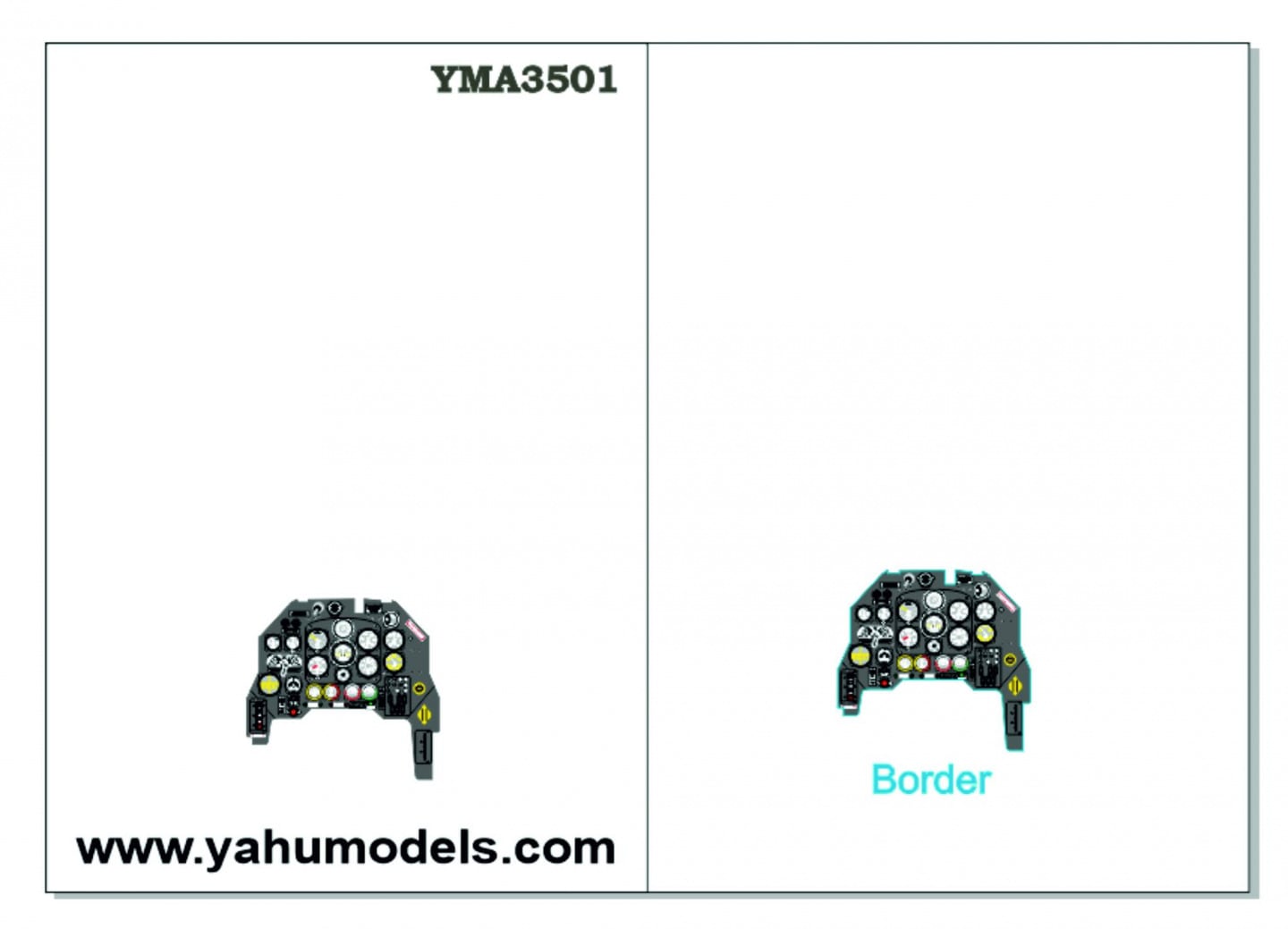 Yahu Models YMA3501 1:35 Junkers Ju-87G "Stuka" instrument panel