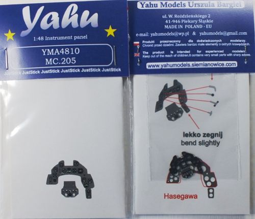 Yahu Models YMA4810 1:48 Macchi C.205 Photoetched instrument panels