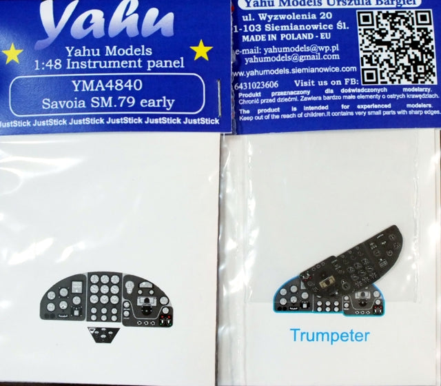 Yahu Models YMA4840 Savoia-Marchetti S.M.79-II Sparviero Panel 1:48