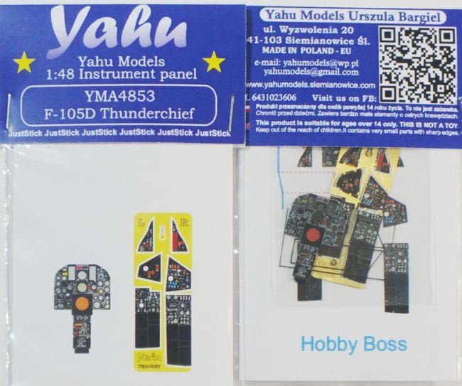 Yahu Models YMA4853 Republic F-105D Thunderchief Panel 1:48