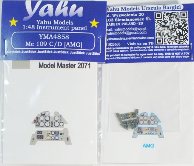 Yahu Models YMA4858 Messerschmitt Bf-109C-1/D-1 Panel 1:48
