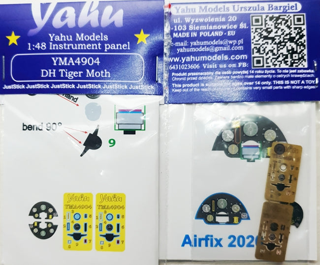 Yahu Models YMA4904 1:48 de Havilland DH.82a Tiger Moth instrument panel