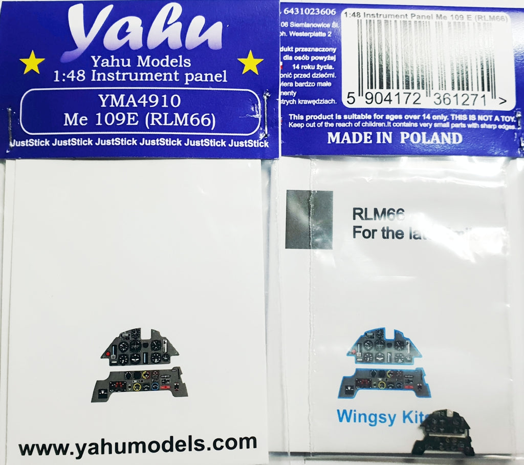 Yahu Models YMA4910 1:48 Messerschmitt Bf-109E