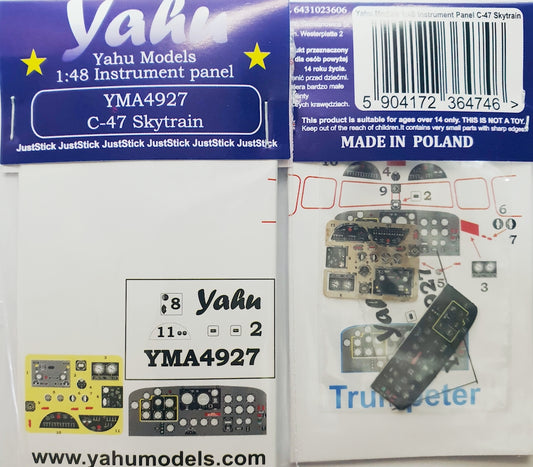 Yahu Models YMA4927 1:48 Douglas C-47 Skytrain Photoetched instrument panels