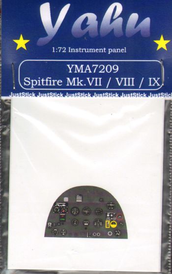Yahu Models YMA7209 Spitfire Mk.VII/VIII/IX Instrument Panel 1:72