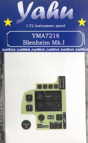 Yahu Models YMA7218 1:72 Bristol Blenheim Mk.IF Photoetched instrument panels