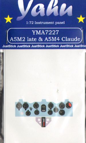 Yahu Models YMA7227 1:72 Mitsubishi A5M2/A5M4 Claude PE Instr.