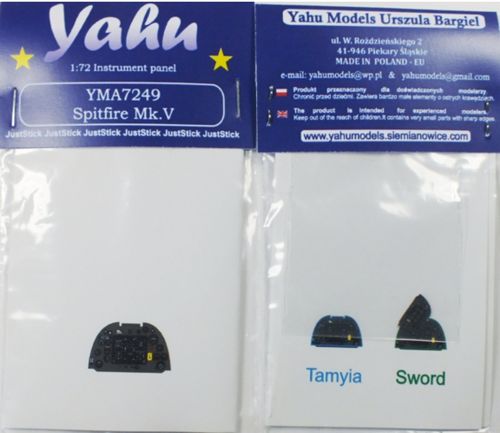 Yahu Models YMA7249 1:72 Spitfire Mk.VC PE Instr.