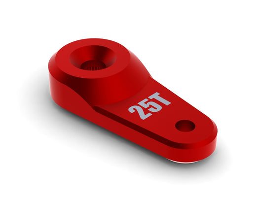 Arrma Servo Horn Metal 25T Aluminum Red AR340102