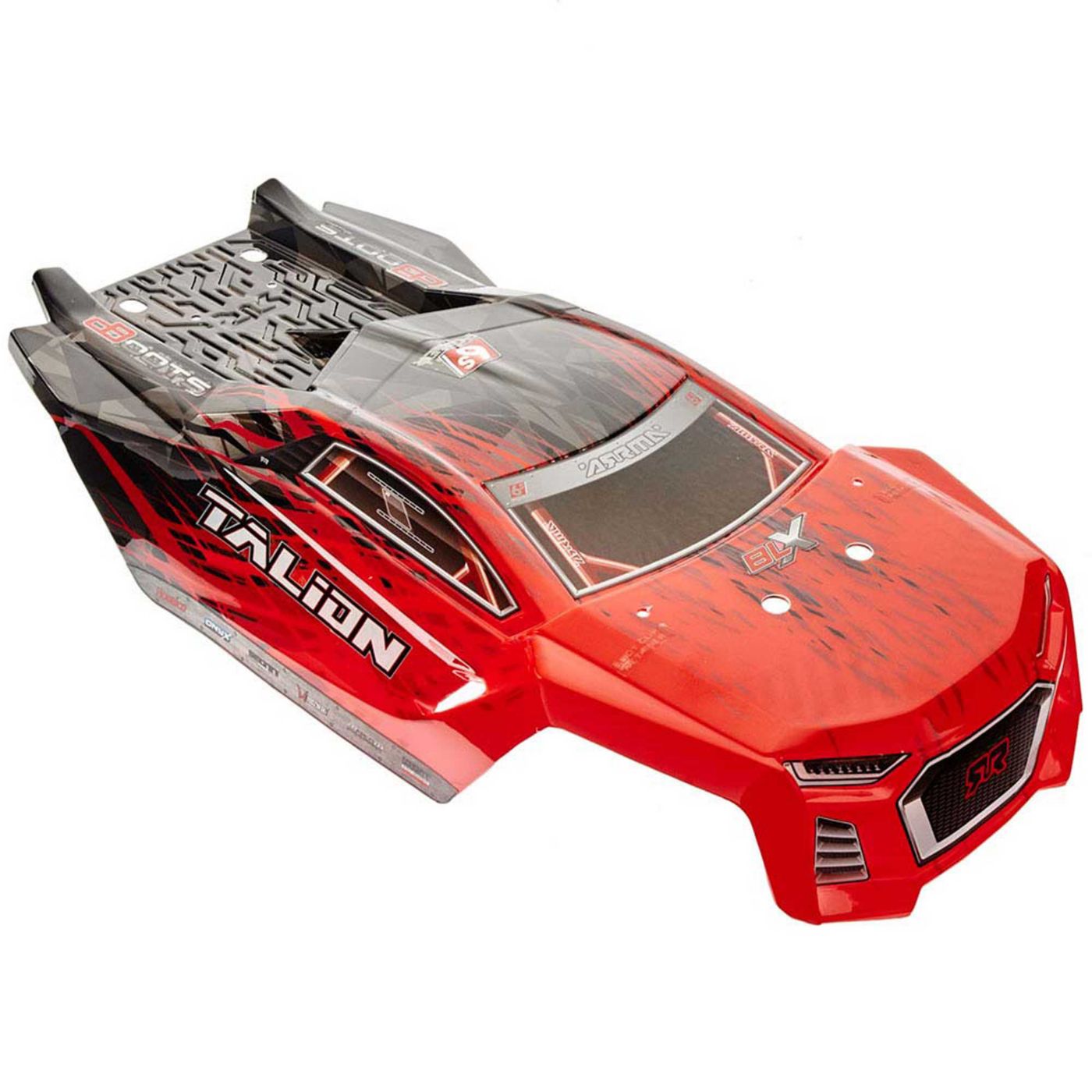 Arrma Body Red/Black Pntd W/Decal Talion 6S BLX AR406135